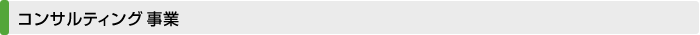 コンサルティング事業